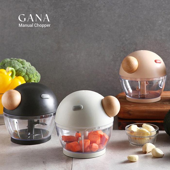 APHOME Alat Cincang Bawang Penggiling Manual Chopper Portable Alat Giling Daging dan Bawang GANA