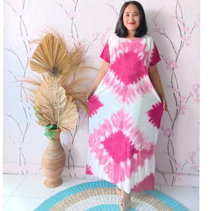 Daster Bali Bahan Jersey Panjang Jumbo