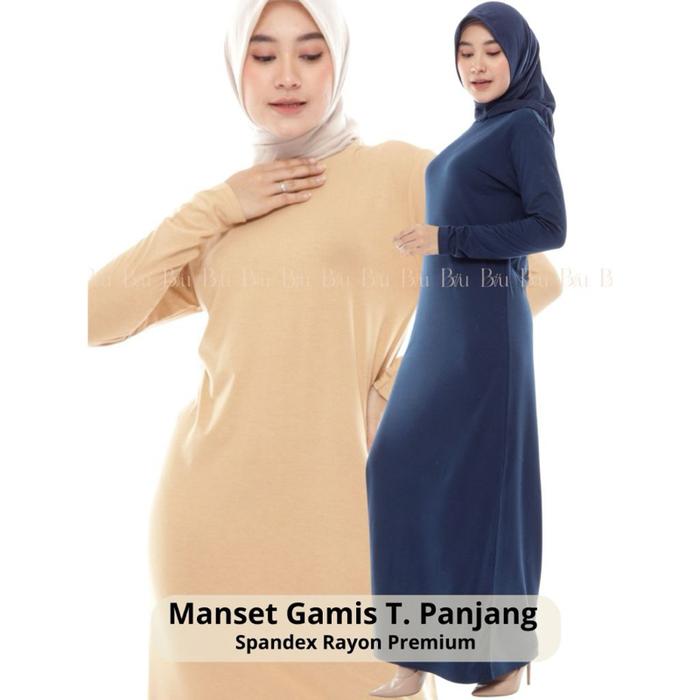 Manset Gamis Lengan Panjang | Inner Gamis Lengan Panjang | Gamis Lengan Panjang Premium Baju Melar N