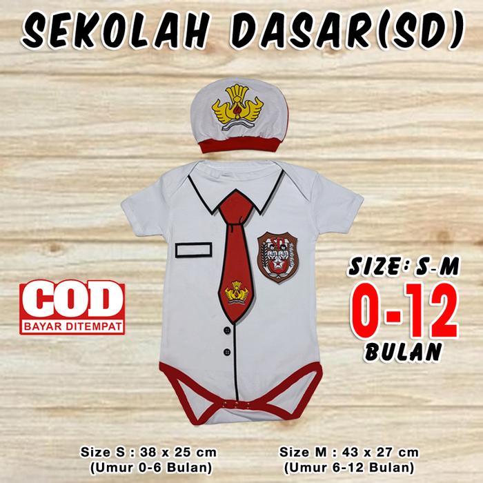 jumper bayi karakter baju romper set jamper kaos pakaian laki laki perempuan newborn profesi buah he