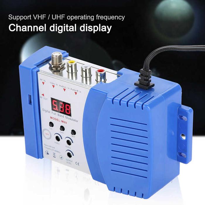 RF Modulator 47-868MHz AV-RF AV-TV Converter VHF/UHF RF Modulator