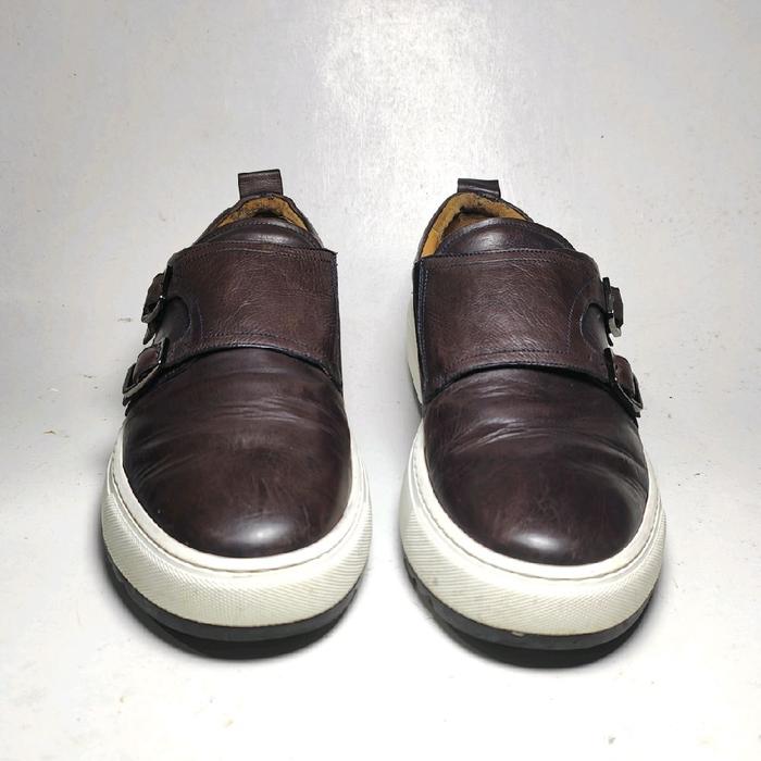 Salvatore Ferragamo authentic 43, sepatu Italy sepatu kulit Lanvin