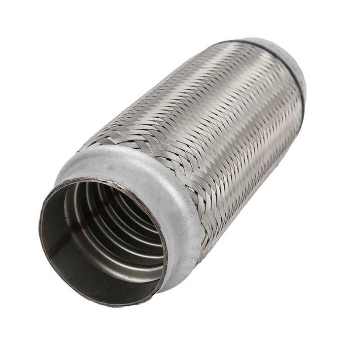 2.5x8in Exhaust Flex Pipe Stainless Steel Braid Flexible Joint