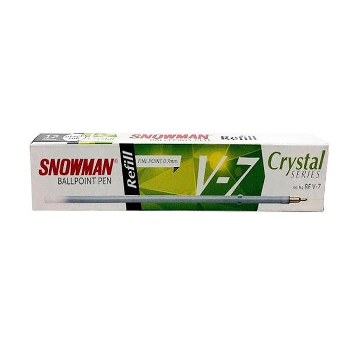 [ PACK ] Refill Isi Ballppoint Pulpen 0,7 - Snowman V7 Crystal MURAH!