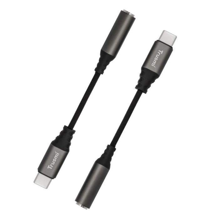 Adapter Trusmi Usb C to Audio/Type C to Aux 3.5mm Converter Splitter/Connector Aux Headphone Jack