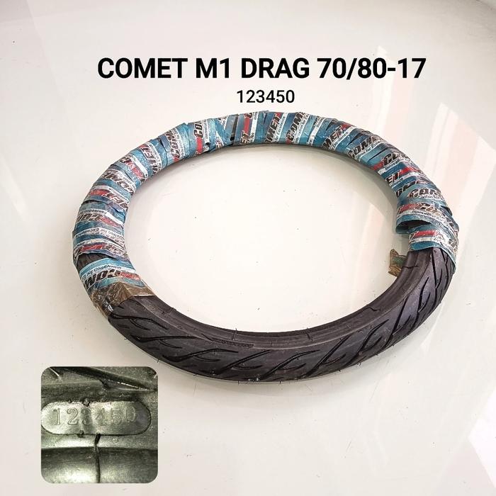 PROMO MURAH MERIAH BAN MERK COMET TYPE TT M1 DRAG UK.70/80 RING 17
