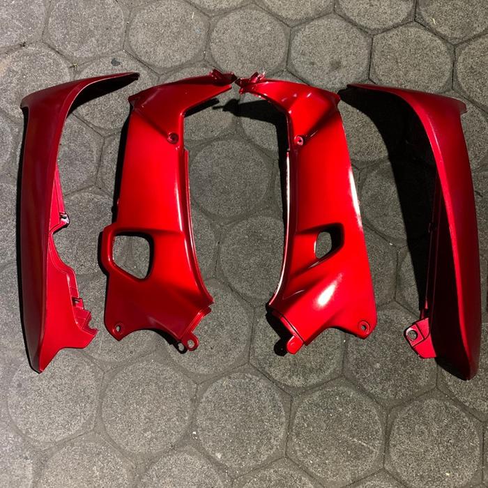 Cover sayap luar dalam motor honda supra x lama merah /sayap dalam supra fit lama warna merah/sayap 