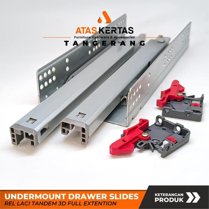 rel laci - undermount slide full extension slow motion - rel tandem vierro - rel laci tanem slow mot
