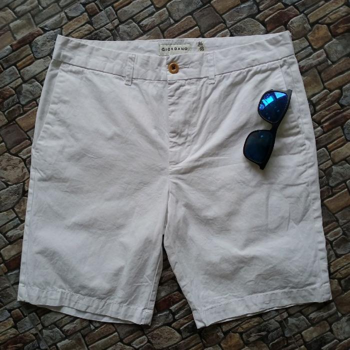 Celana chino katun Giordano original preloved, Celana pendek pria