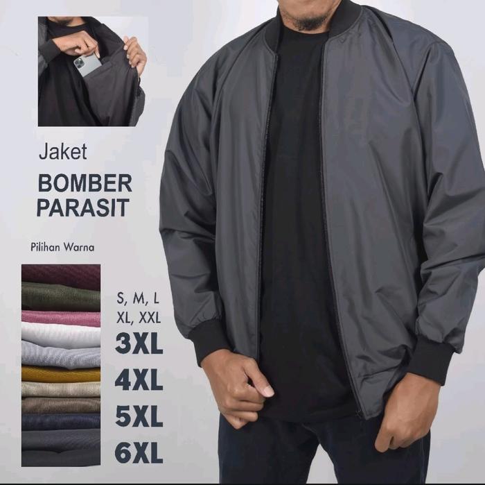 Jaket Bomber Parka Cewek keren pria Dewasa Wanita size Jumbo  Cowok Distro Casual Biru Army Navy Cok
