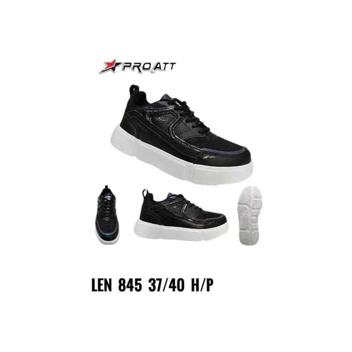 Sepatu Sekolah Pro Att LEN845 37-40 Hitam/Putih
