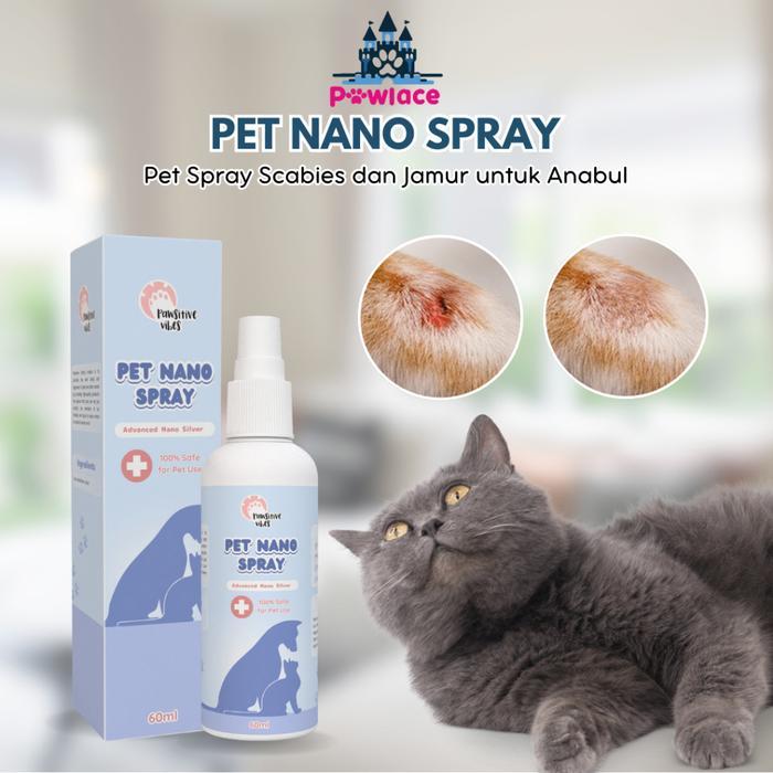 Pawlace Nano Silver Spray Obar Semprot Jamur dan Luka 120ml Hewan Kucing Anjing Peliharaan