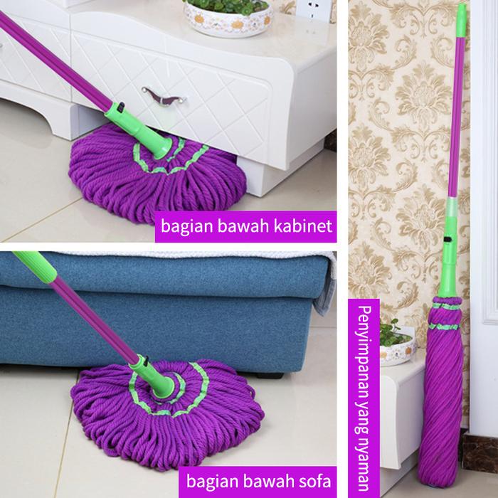 GM Bear Alat Pel Lantai Putar Praktis Otomatis 1109 - Magic Twist Mop