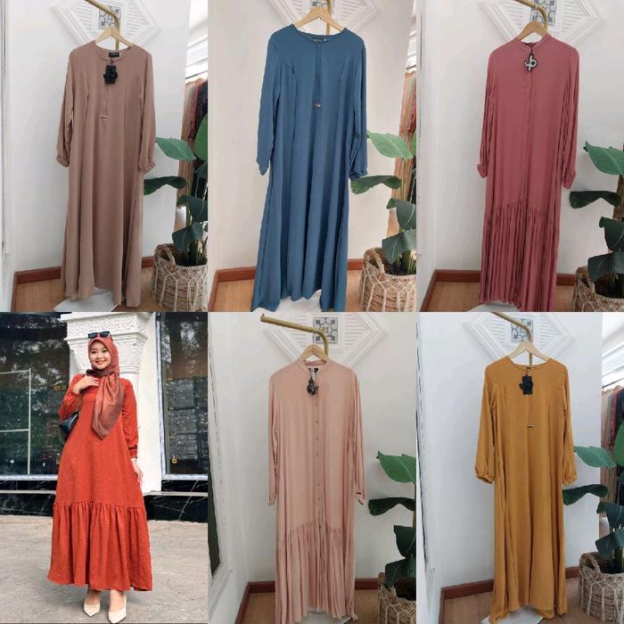 ELLA - JIHAN - MOCCA DRESS PROMO BY JOURNEY Best seller Gamis Muslim Wanita