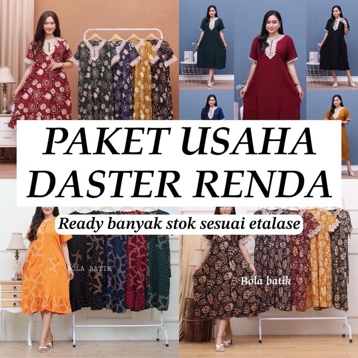 PAKET USAHA DASTER RENDA ARAB, LD 110 PB 115 Rayon Bumil Wanita Motif