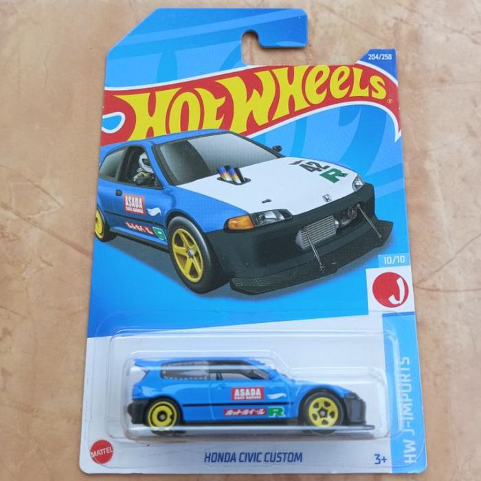 Hot Wheels HONDA CIVIC CUSTOM biru