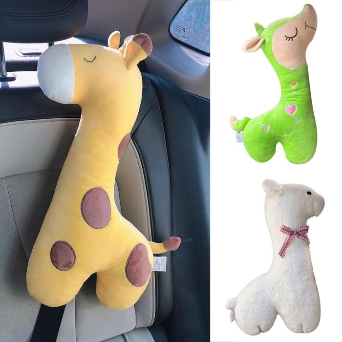 1 PC Car Giraffe Seat Belt Pillow Shoulder Pads Pillow Neck Cartoon
