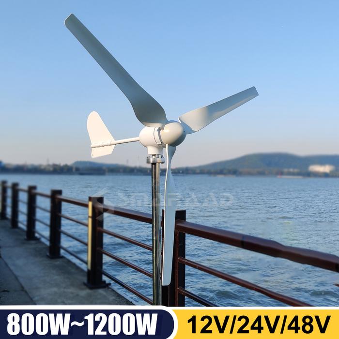 Wind Turbine Generator 12V 24V 48V Windmills 800W 1000W Alternator