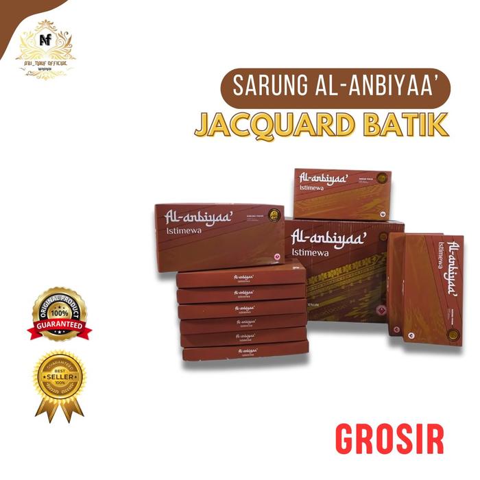 GROSIR Sarung Al Anbiya Batik Al Anbiya' 1 DUS 10 pcs