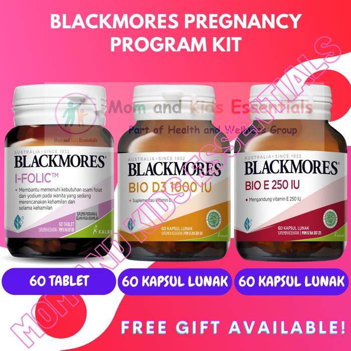 PROMO GUYS PAKET BLACKMORES I FOLIC 60 BIO D3 1000 IU 60 BIO E 250 IU 60 HAMIL PREMIUM