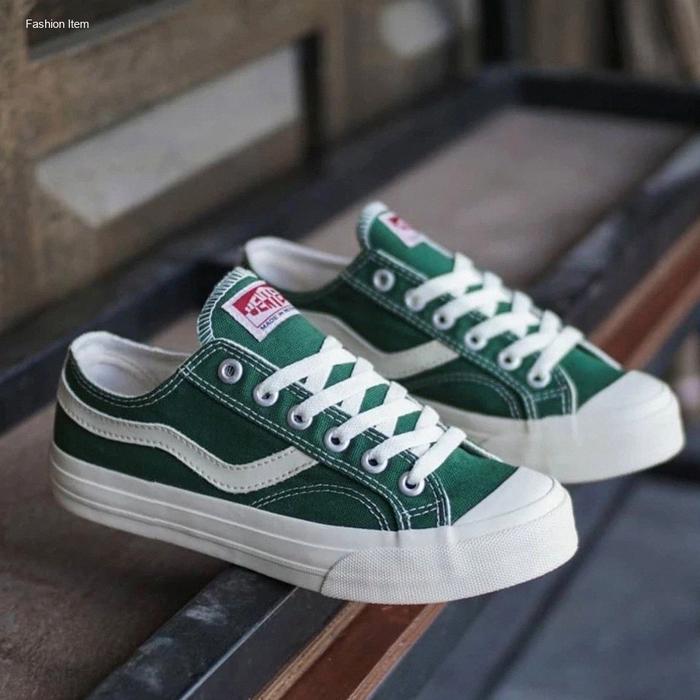 Ventela Public Low Dark Green - Sepatu Ventella - Vantela Original - Sepatu Army Hijau - Nyala - Sne