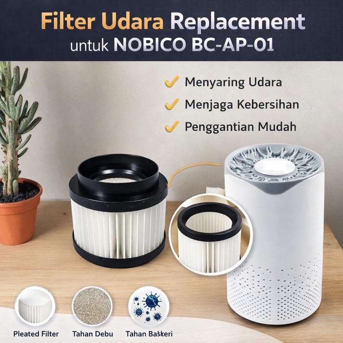 MalakuMall | Filter Udara Replacement | Air Purifier Filter | Aksesori Penyaring Udara Ruangan