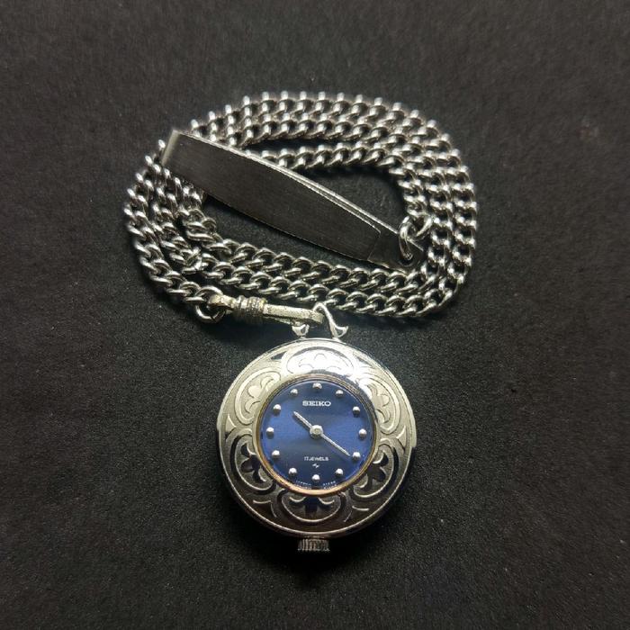 JAM SAKU SEIKO MANUAL WINDING POCKET WATCH