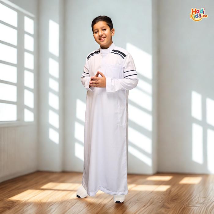HADIKIDS Gamis Jubah Muslim Anak Laki-Laki Premium Elegan AR RAYYAN Gamis Lengan Panjang Casual Usia