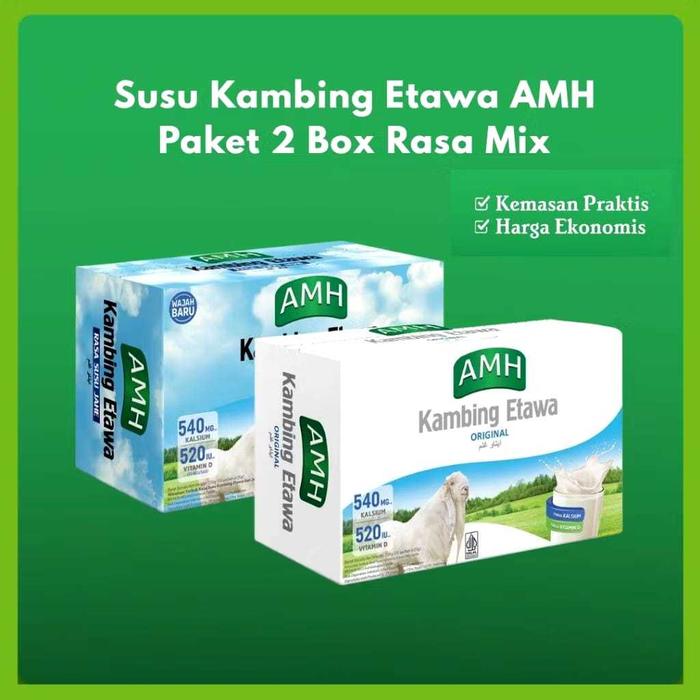 SUSU KAMBING ETAWA AMH PAKET 2 BOX | SUSU BUBUK ETAWA | SUSU KAMBING AMH ORIGINAL