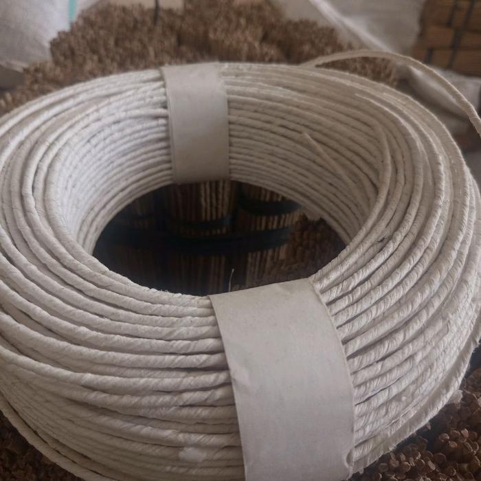 Tali kertas / tali paperbag S6 putih 3mm 1 roll 100 meter