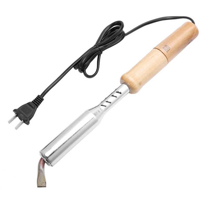 100W 150W 200W Electric Soldering Iron Solder Welding Chisel Tip Wood