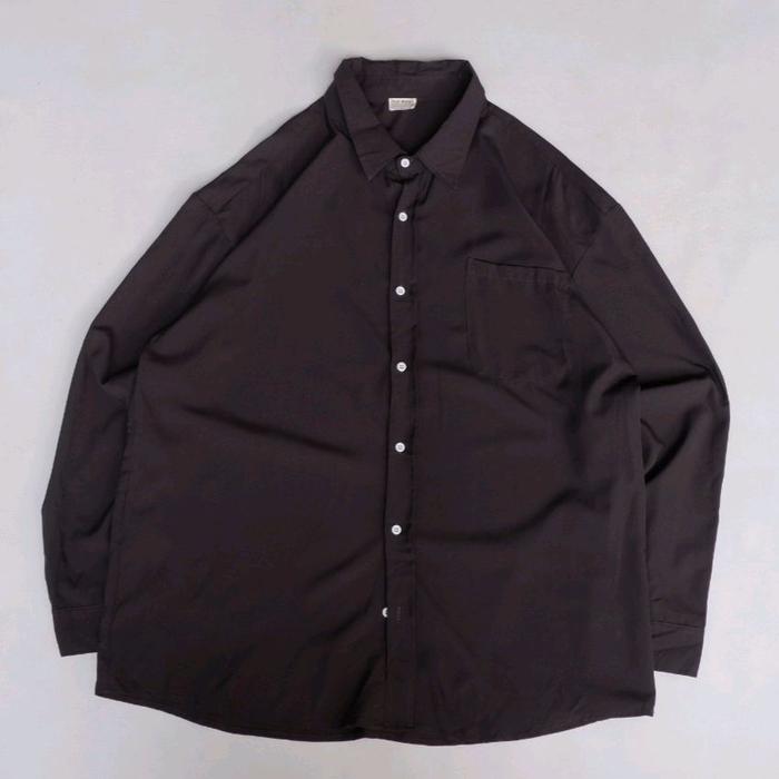 jean money kemeja panjang size xxl dark grey