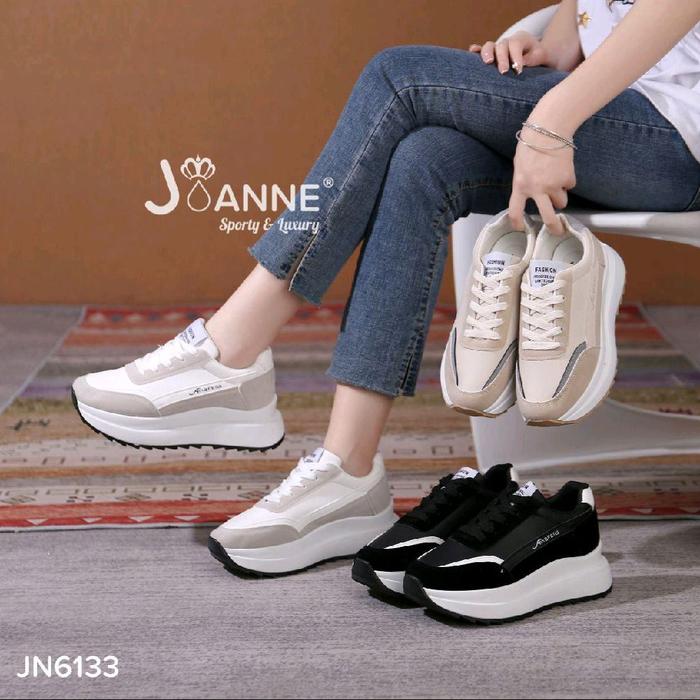 #JN6133 Ready JOANNE Highsole Sporty Sneakers Shoes #JN6133