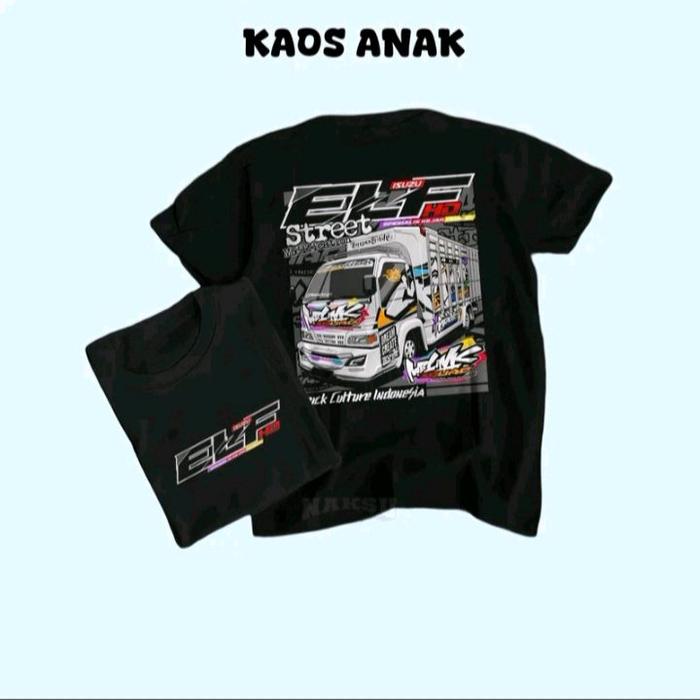 KAOS ANAK TRUK ELF STREET HD TRUCK CANTER MANIA BAHAN LEMBUT