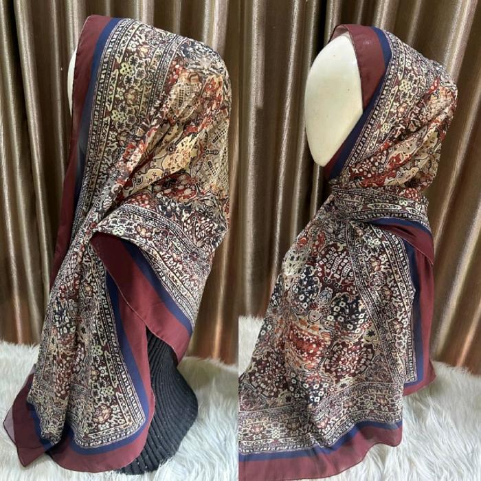 segi4 viney doby motif imah scarf Jilbab