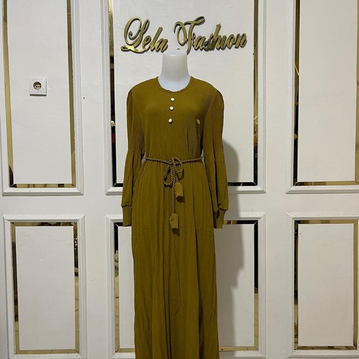 Debora Dress Remaja dan Wanita/Gamis Plisket