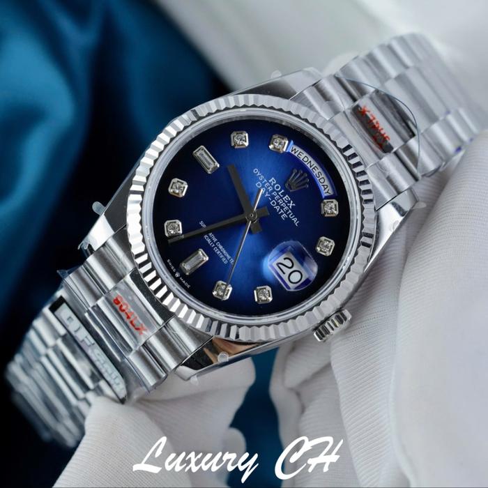 RolexDay-Date 128239 Watches Blue Ombre Dial  QF Factory 40mm