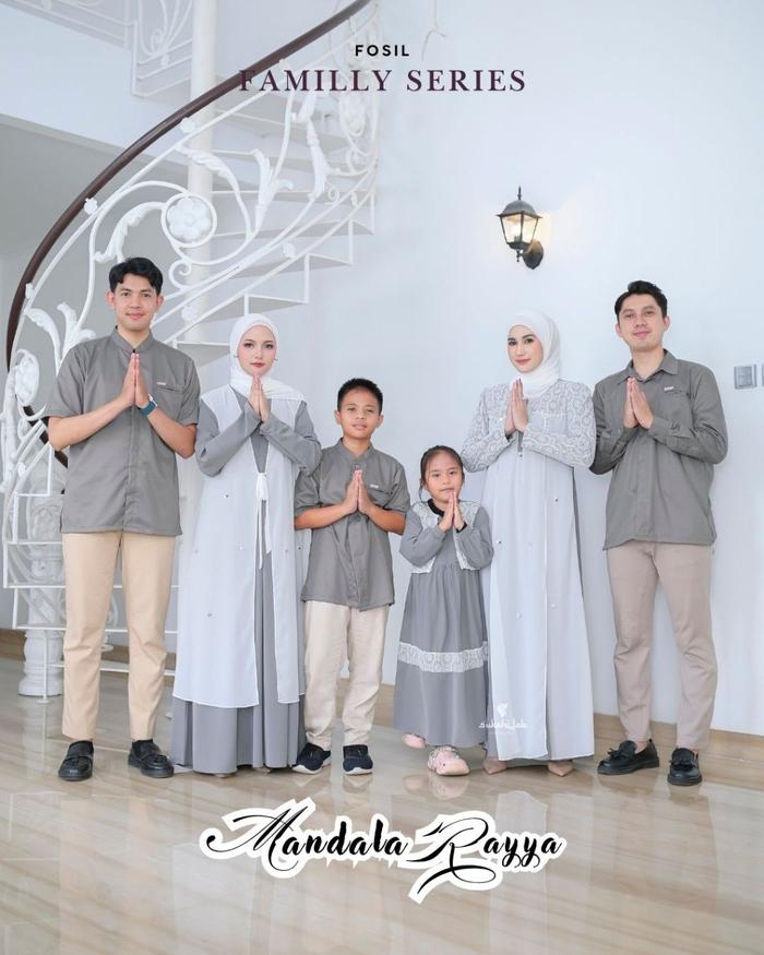 SUKAHIJAB-Mandala Rayya Sarimbit Couple Lebaran Terbaru 2026 By Sukahijab Warna Fossil