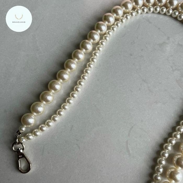 SIMONE ROCHA FAUX PEARL BAG STRAP LENGTH 70CM