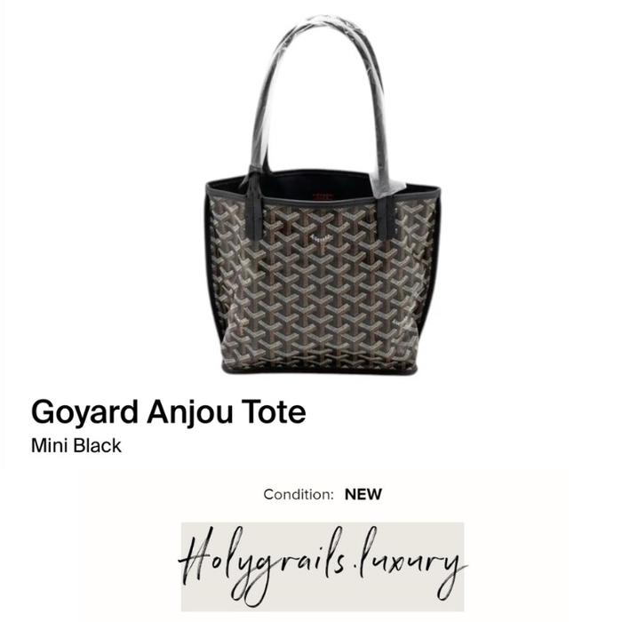 Goyard Anjou Tote Mini Black 100% Original