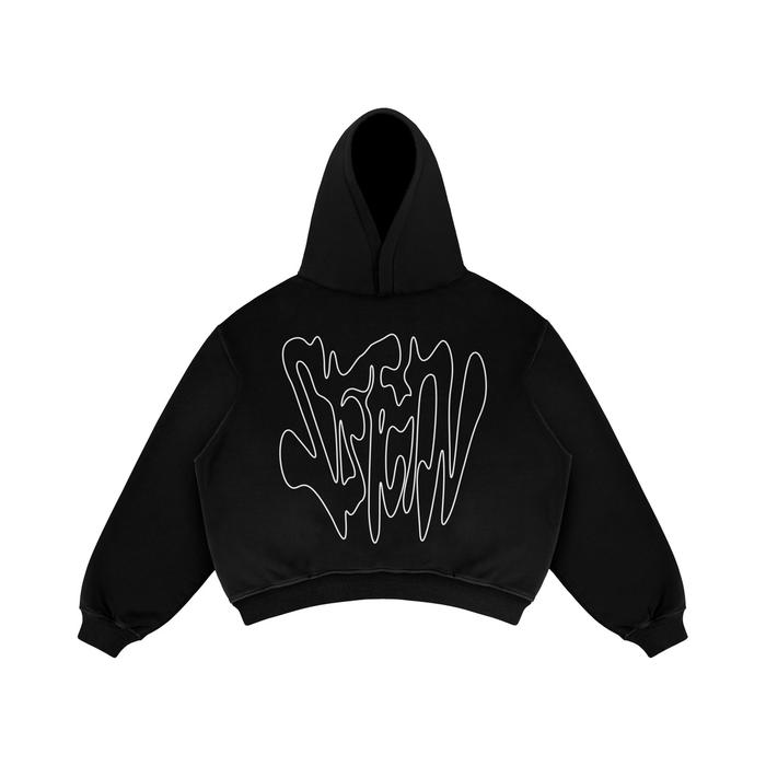 Satisfaction Hoodie Boxy 330GSM HASTE Black