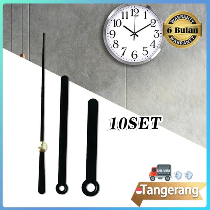 10set Jarum Jam Dinding Jarum Logam Panjang 38 - 50 mm (3pcs/set)