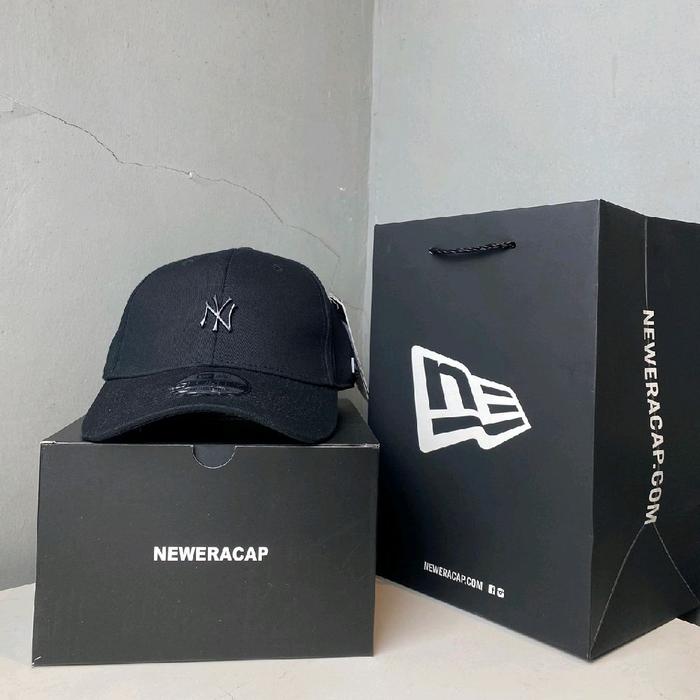 Topi New Era Baseball Caps Logo Metal NY Minifont Topi New Era Logo New York Besi Logo Kecil Topi Ne