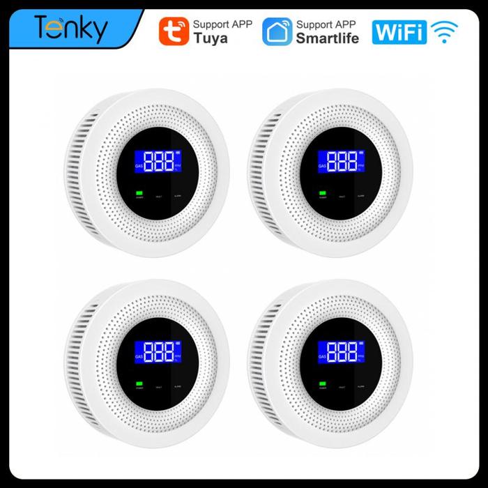 Tuya Smart Home Wifi Gas Detector Combustible Smart LPG Gas Alarm