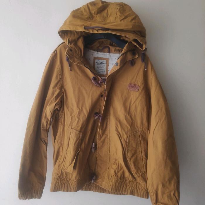 JACKET KANVAS SEMI PARKA BY PULL&BEAR MUSTRAD Jaket Pria Wanita Parasut