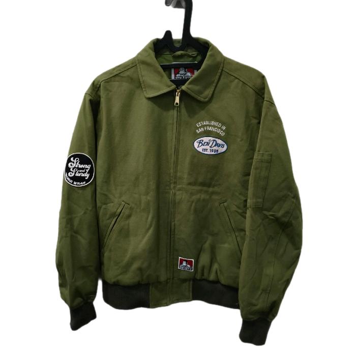 jacket bomber hijau army ben davis