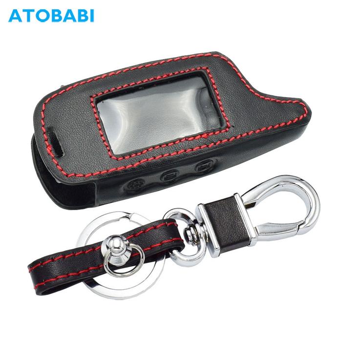 A9 Leather Car Key Case For StarLine A6 A9 A8 Two Way Car Alarm