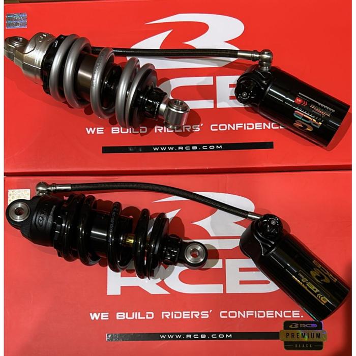 SHOCK - MONOSHOCK RCB SERI DB-3 LINE 205MM MX KING MXK BLACK TITANIUM HITAM BLEK SKOK TABUNG