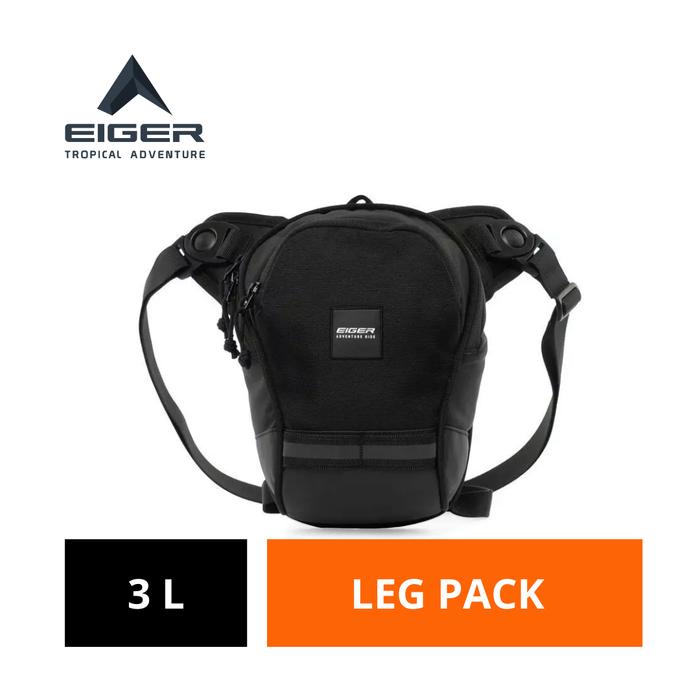 [BISA COD] Tas Paha Pria Eiger Original 3 L Hitam Polyester Presage Regular Leg Bag Outdoor