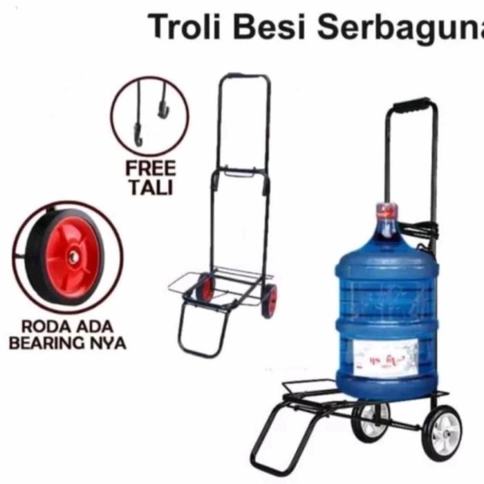 Sgmshop Bahan Besi Trolley Troli Troly Lipat Besi Galon Tabung Gas Serbaguna
